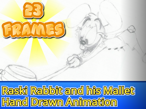 Raski Rabbit and his Mallet (Hand Drawn Animation)