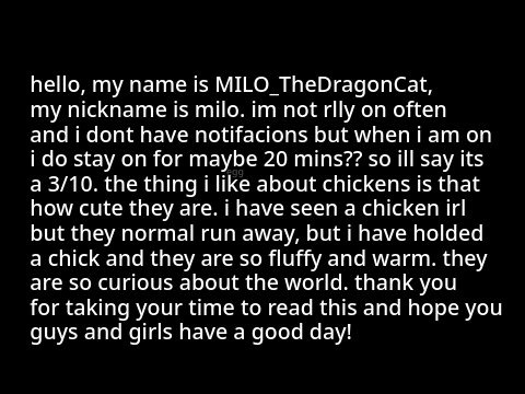 my entry to the chicken group 
