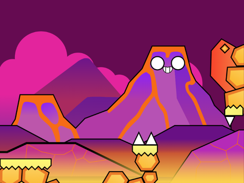 Magma Bound Vector Art