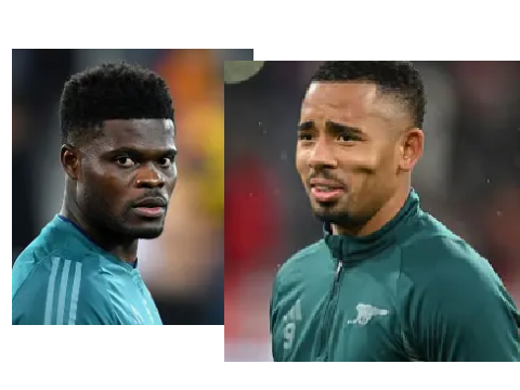 Thomas Partey and Gabriel Jesus set to leave at the end of the season..
