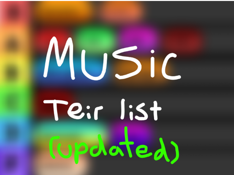 [updated] Music Tier list :D  #music #TeirList