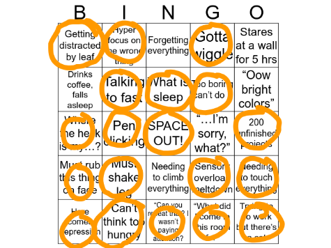 ✨ADHD Bingo✨