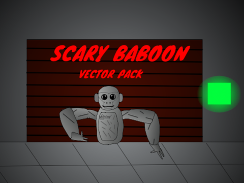 Scary Baboon vector pack 