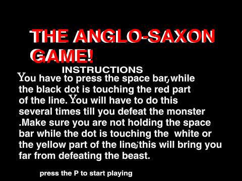 Defeat the monster! Anglo saxons