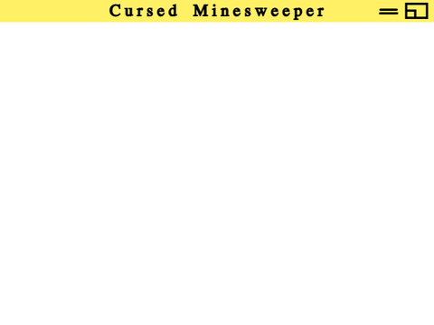 cursed minesweeper