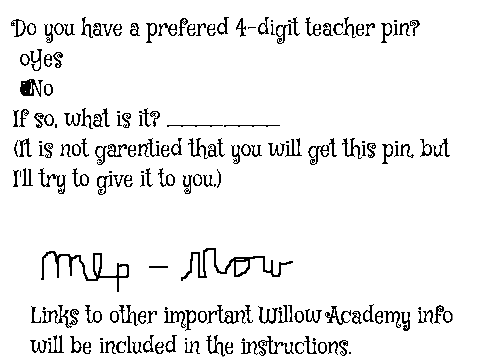 Techer Sign up sheet for W.A. remix