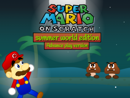 Super Mario on Scratch Summer World Edition Advance play version