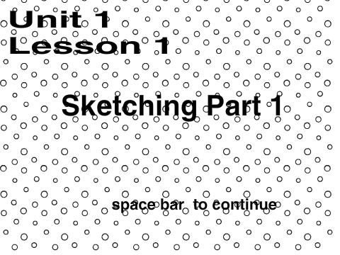 Art lesson 1 Part one 