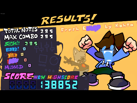 Hey I PFC this FNF song and this happened, can someone explain?