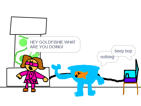hey goldfishie what are you doing