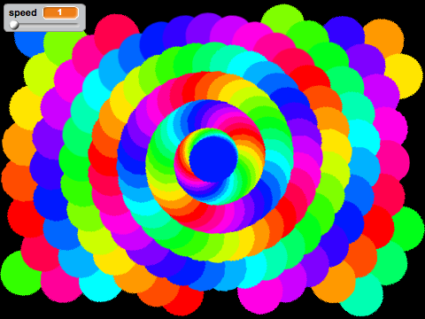 rainbow swirls