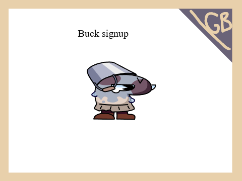 Buck sign-up