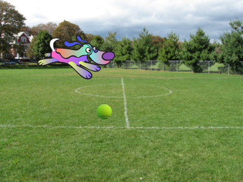 Dog ball mobile friendly ez get a load of points