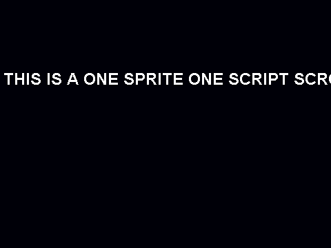 One Sprite One Script Scroller