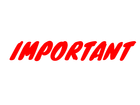 IMPORTANT MESSAGE