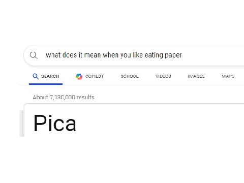 ERMMMM IM EATING PAPER RN