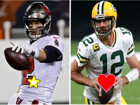Tom Brady or Aaron Rodgers.