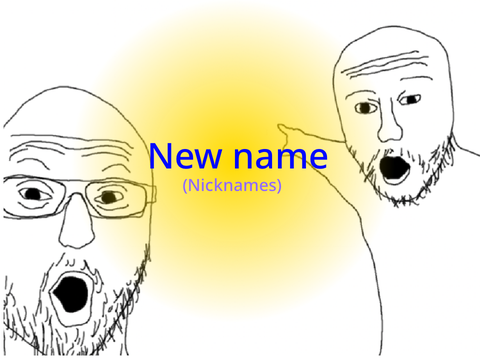 New name