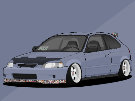 Stanced EK9 Civic