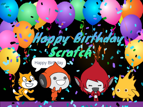 Happy Birthday Scratch!!!!!! # animations