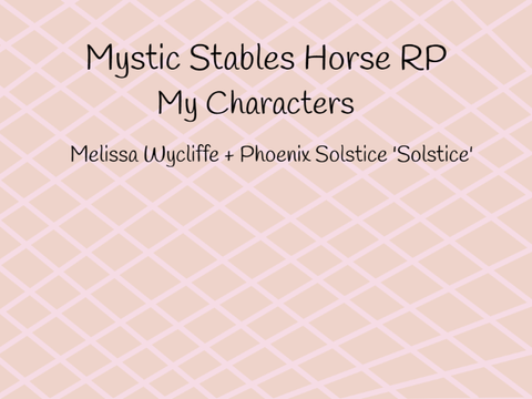 Mystic Stables rp characters
