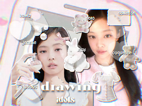 ⋆｡ °✩ drawing idols ୨୧