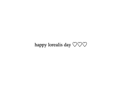 happy lorealis day ♡
