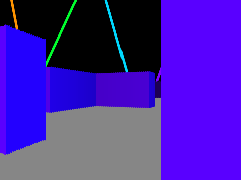 (3D Simulator) Neon Ray Caster Thing 