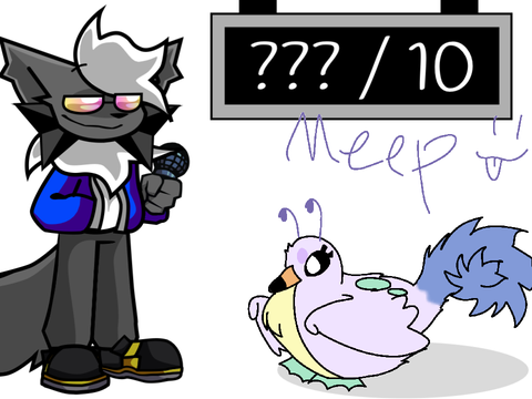 She is birb frog butterfly squirrel duck tree
