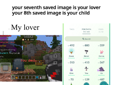 Your 7th saved image is your lover and your 8th saved image is your child remix remix remix r… remix