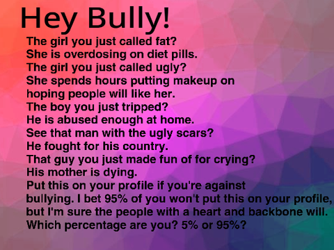 Remix this if you are against bullying!