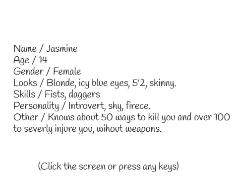 My OC to the HH RPG Tournament