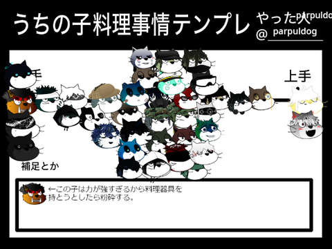 うちの子料理事情テンプレ〜〜〜〜 remix