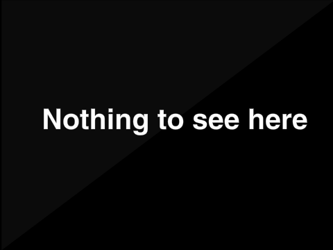 Nothing to see here