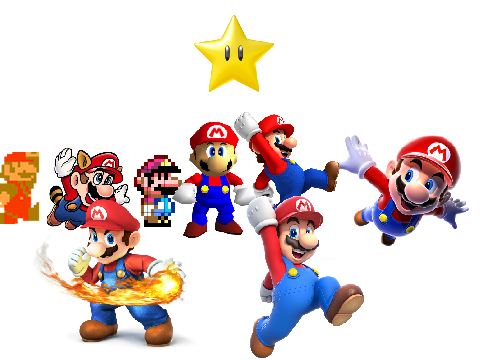 mario star sprites