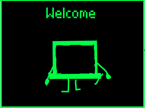 le chalk board.