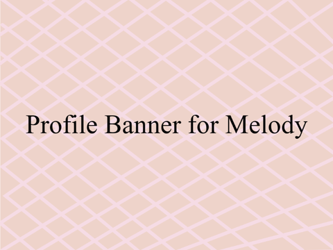 profile banner for melody