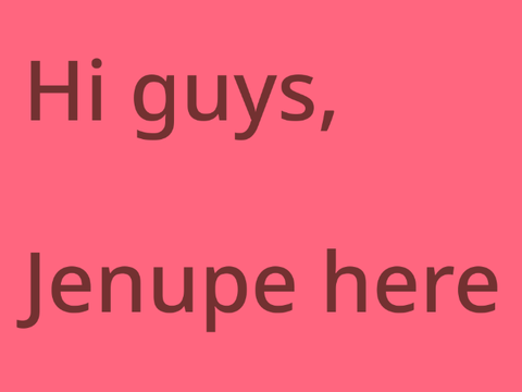 An important announcment...