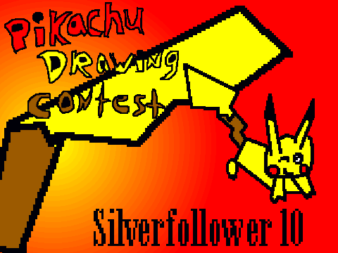 My entry 4 Pikachu Drawing Contest