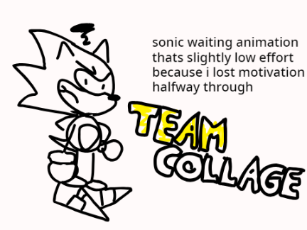 sonic waiting animation | Team Collage