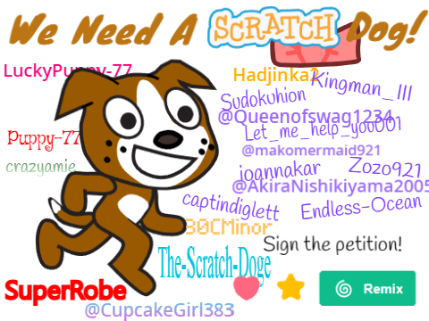 Petition to add a Scratch Dog! remix #11 remix