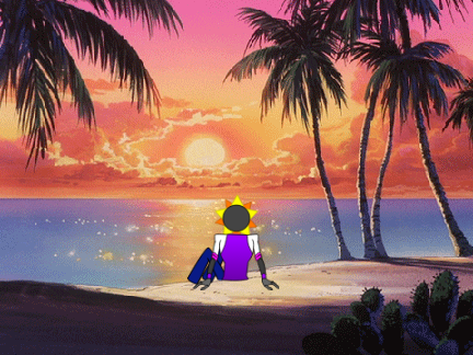 The beach