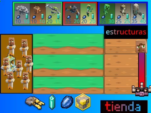 Minecraft Legends tower defense (CASI TERMINADO)