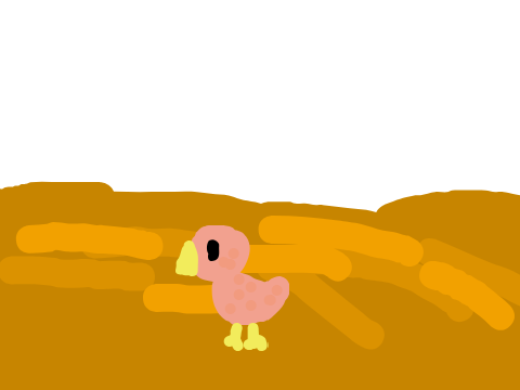 bird trying to fly