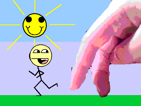 RUN AWAY FROM THE FINGERS!