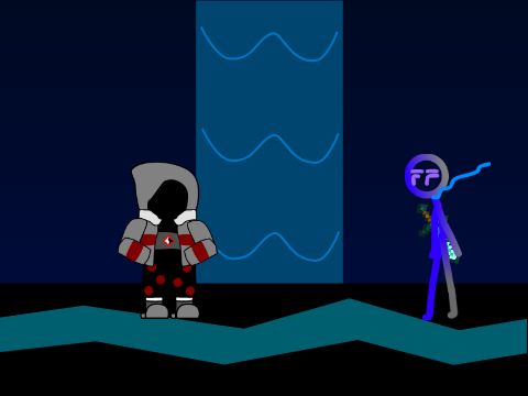 The Genocide Dust Meets or Fight blue robot stickman [2]