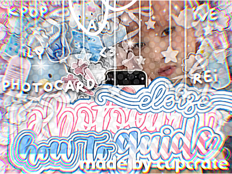 ╰ ☕: how i ︵︵ make ૪ kpop photocards