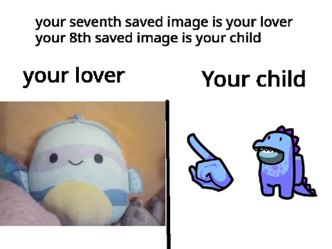 Your 7th saved image is your lover and your 8th saved image is your child remix remix remix remix