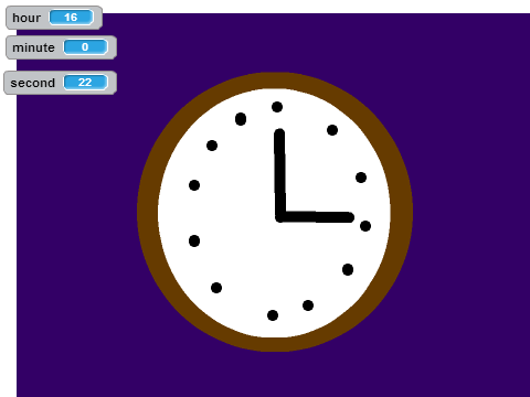 Clock w/ music