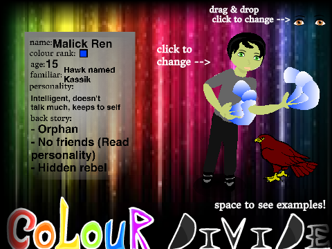 Colour Divide RPG bio Malick Ren